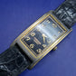 Klassische Convexe Herren Uhr – Vintage Look mit schwarzem Zifferblatt
