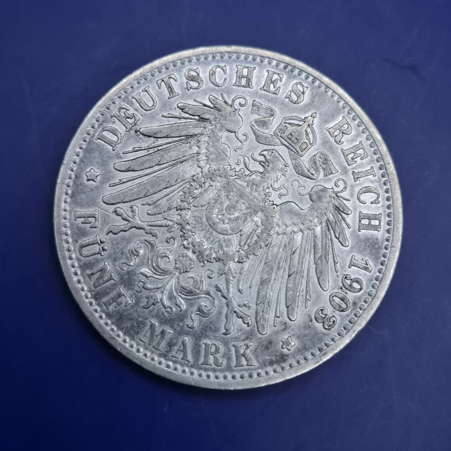 Antike 5 Mark Silbermünze 1903 D – Otto König von Bayern