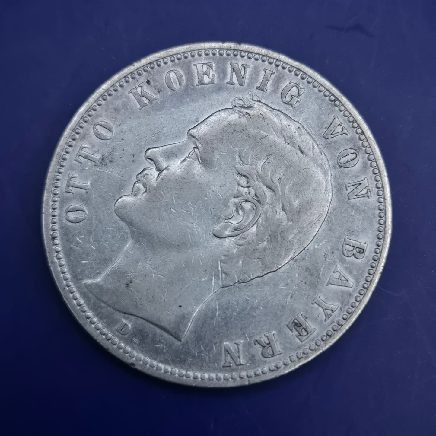 Antike 5 Mark Silbermünze 1903 D – Otto König von Bayern