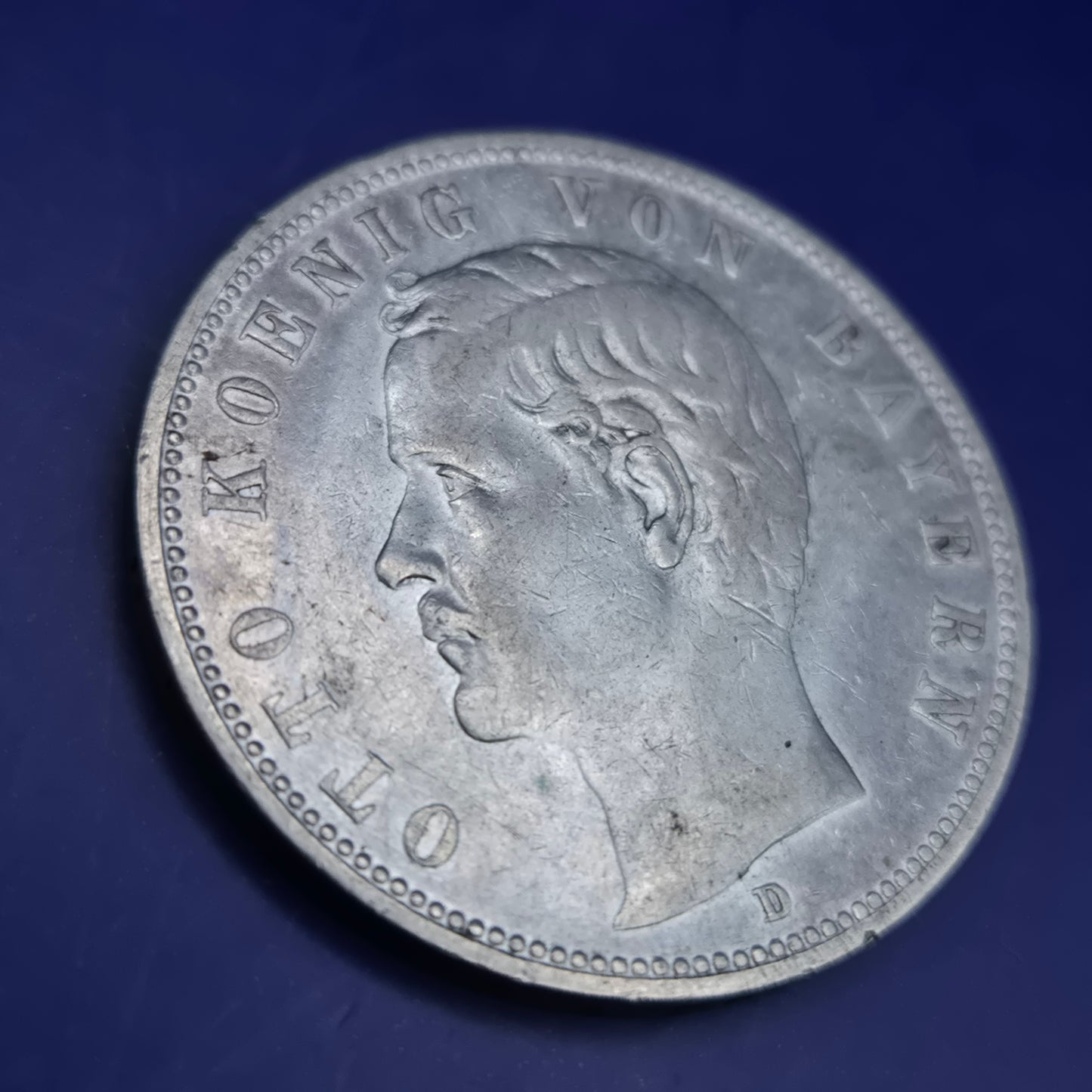 Antike 5 Mark Silbermünze 1903 D – Otto König von Bayern