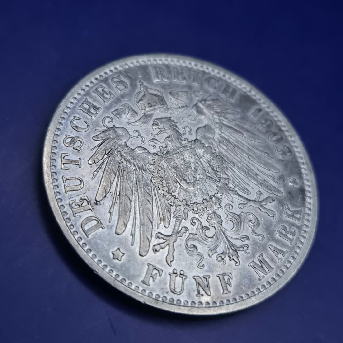 Antike 5 Mark Silbermünze 1903 D – Otto König von Bayern