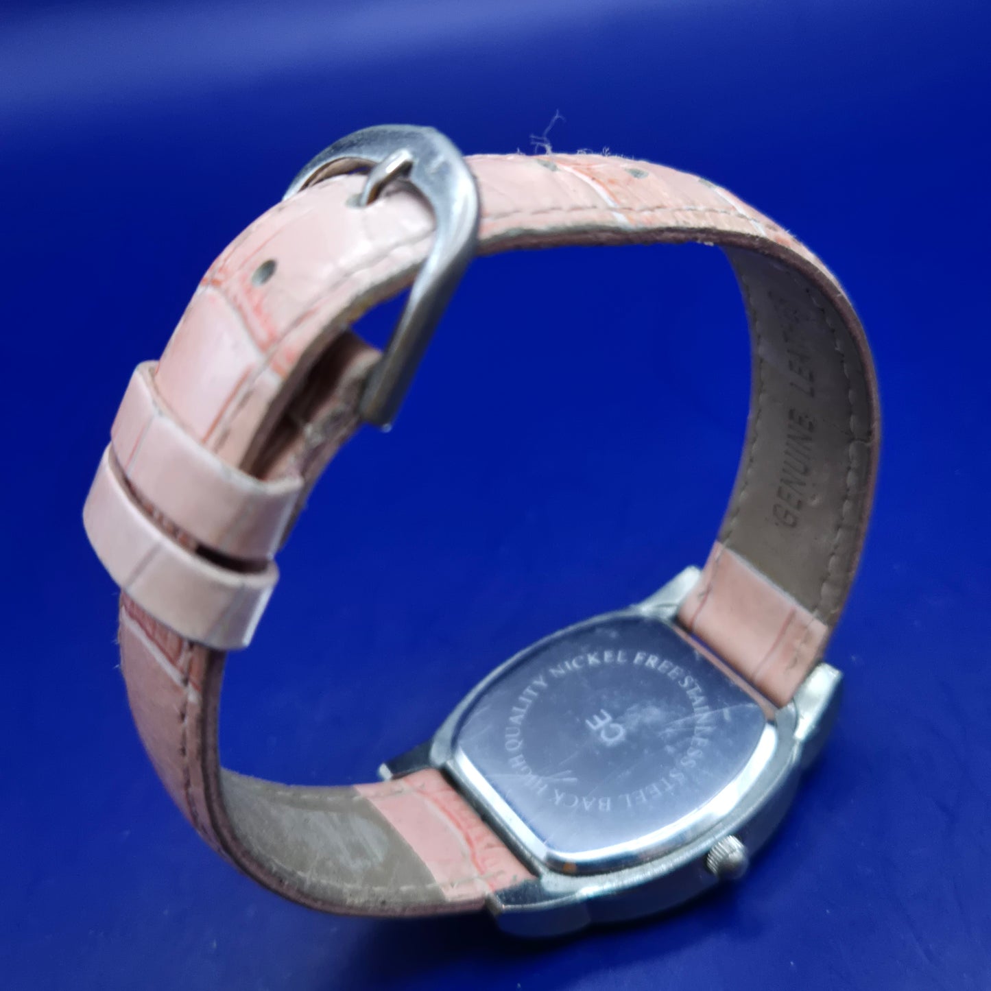 Elegante Platino Damen Uhr – Klassisches Design mit rosa Zifferblatt