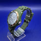 Trendige Madison New York Candy Time – Olivegrüne Unisex Armband Uhr