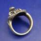 Massiver Biker Ring – Totenkopf mit Schlange im Gothic Stil