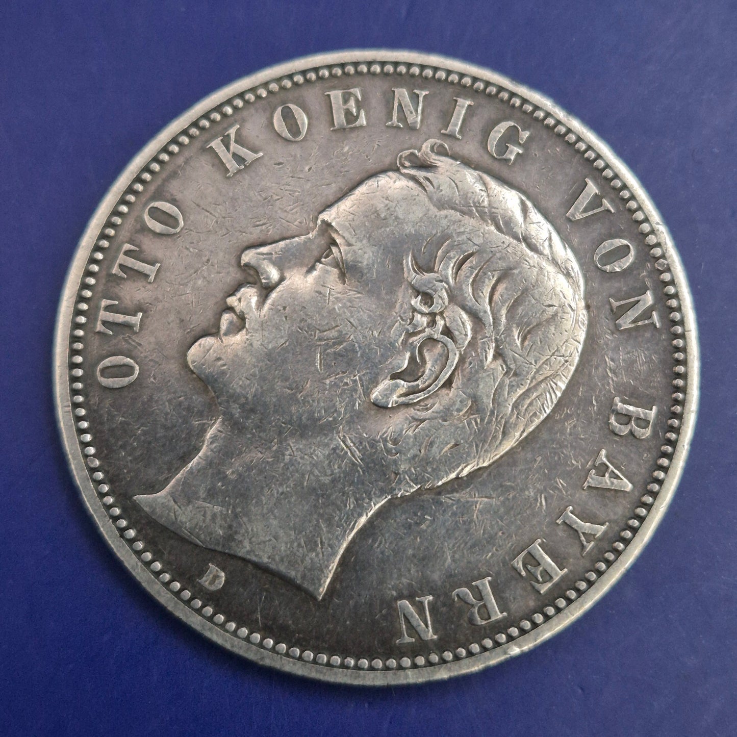 Historische 5 Mark Münze 1904 – Otto König von Bayern Silbermünze