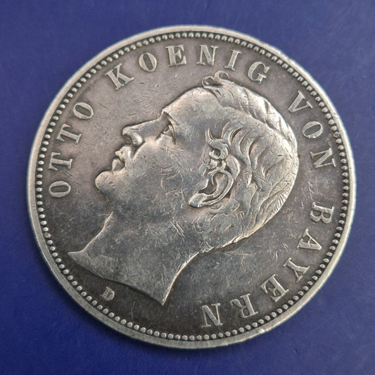 Historische 5 Mark Münze 1904 – Otto König von Bayern Silbermünze
