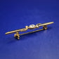 Elegante Goldene Vintage Stabbrosche – Klassischer Stil mit Kristallbesatz