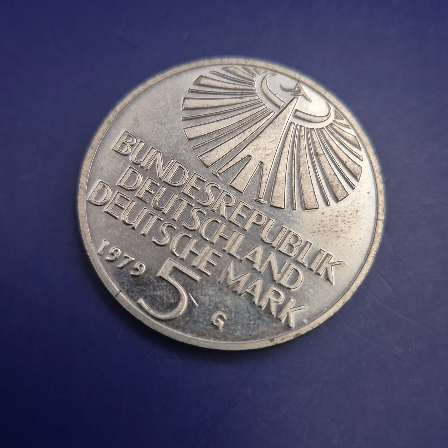 Gedenkmünze 5 Deutsche Mark 1979 G – Otto Hahn Kernspaltung