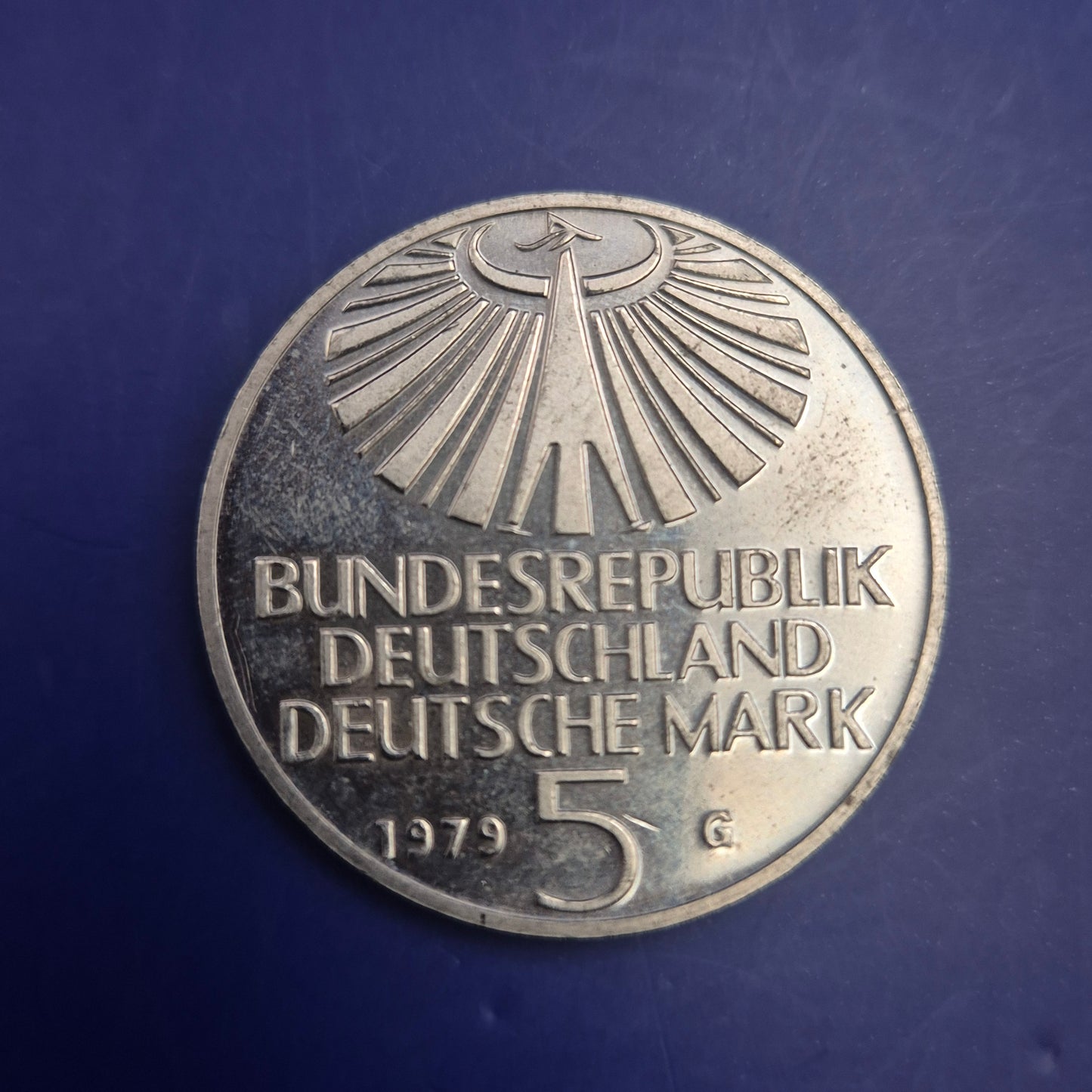 Gedenkmünze 5 Deutsche Mark 1979 G – Otto Hahn Kernspaltung
