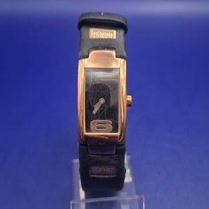 Moderne Esprit Damen Uhr – Roségold-Look mit Strass-Details