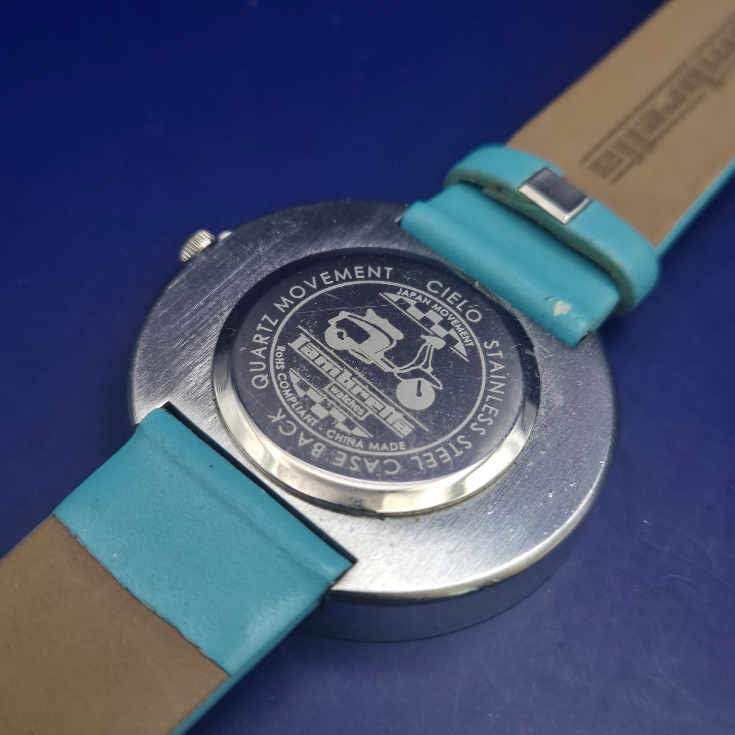 Moderne Lambretta Cielo Damen Uhr – Minimalistisches Türkis & Silber