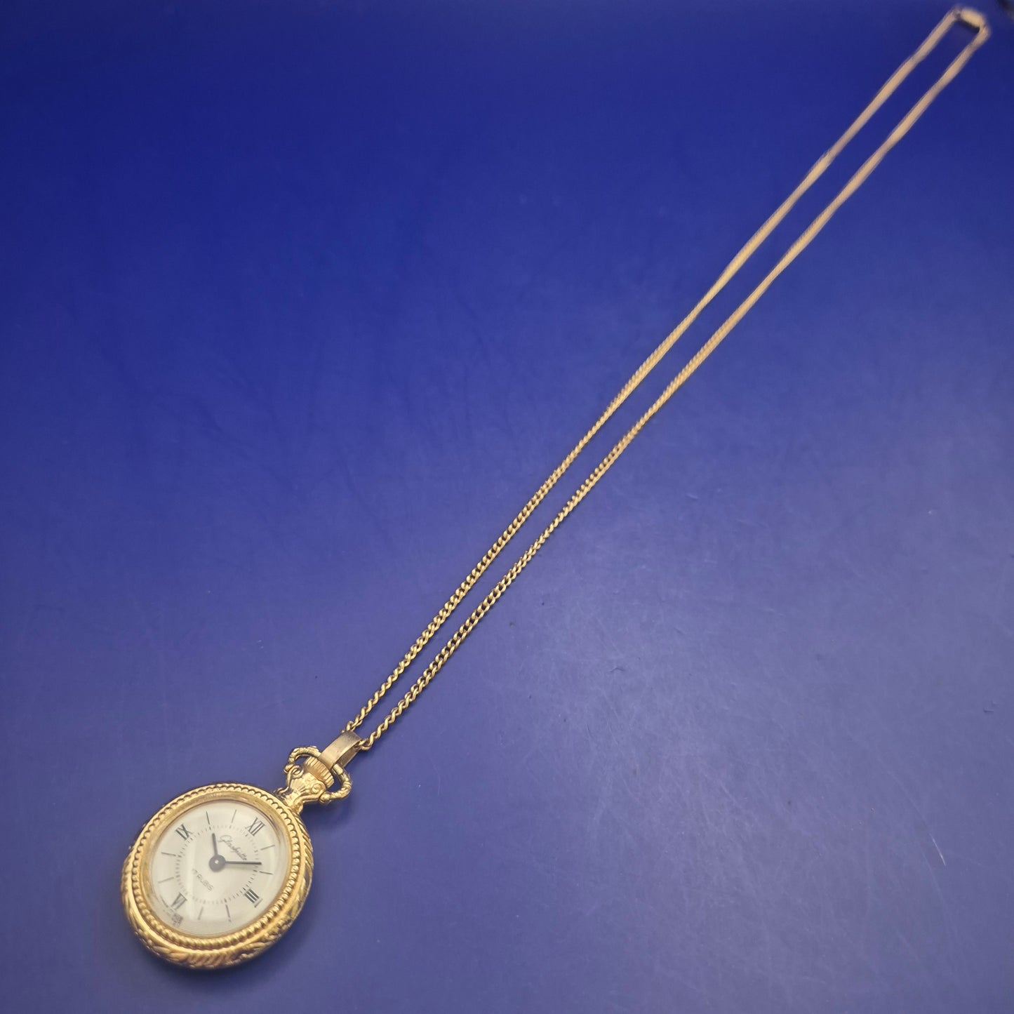 Vintage Glashütte Anhänger Uhr – Mechanik mit 17 Rubis aus der DDR