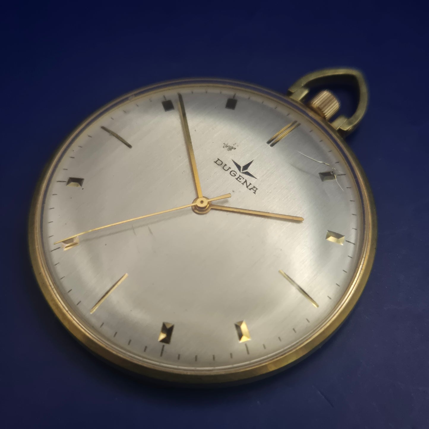 Klassische Dugena Frackuhr – Goldfarbenes Vintage Design für Herren