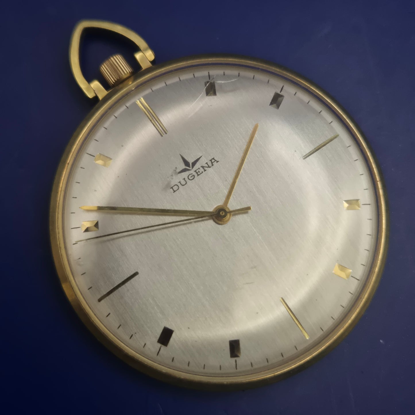 Klassische Dugena Frackuhr – Goldfarbenes Vintage Design für Herren
