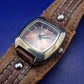 Stilvolle Adora Damen Uhr – Vintage-Look mit breitem Lederarmband