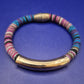 Buntes Stoff Armband im Boho-Stil – Magnetverschluss
