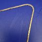 Elegante Flachpanzer Halskette in Gold-Optik – Zeitloses Accessoire