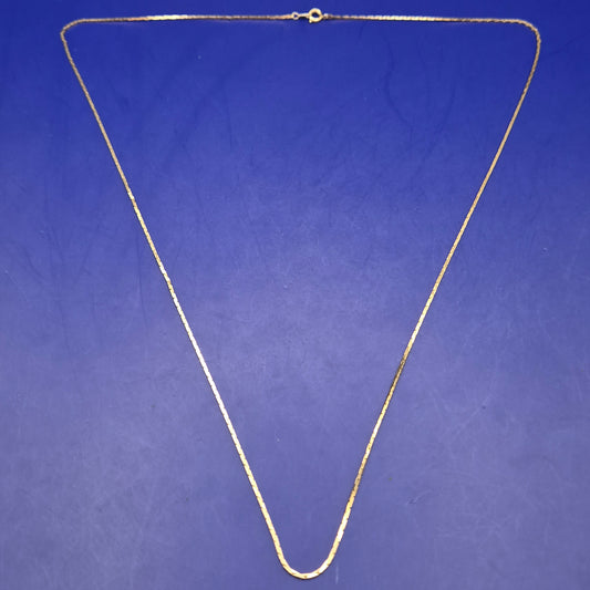 Elegante Flachpanzer Halskette in Gold-Optik – Zeitloses Accessoire