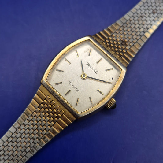 Klassische Record Damen Uhr – Vintage Gold-Look mit Quarzpräzision