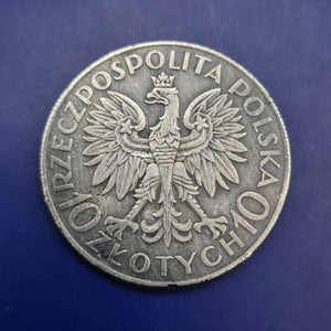 Polen 10 Zloty Silbermünze 1933 Romuald Traugutt – Seltenes Sammlerstück
