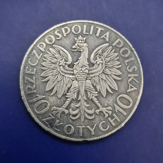 Polen 10 Zloty Silbermünze 1933 Romuald Traugutt – Seltenes Sammlerstück