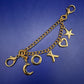 Charmantes Goldfarbenes Bettelarmband – Verspielte Symbole für Damen