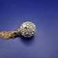 Elegante Senso di Donna Kette – Goldfarben mit Pavé-Kugel Anhänger
