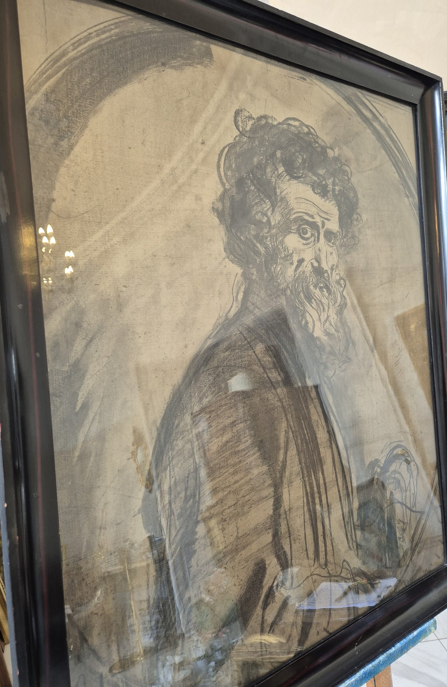 Leo Samberger (1861–1949) Gemälde Ausdrucksstarkes Herrenporträt 96x80cm