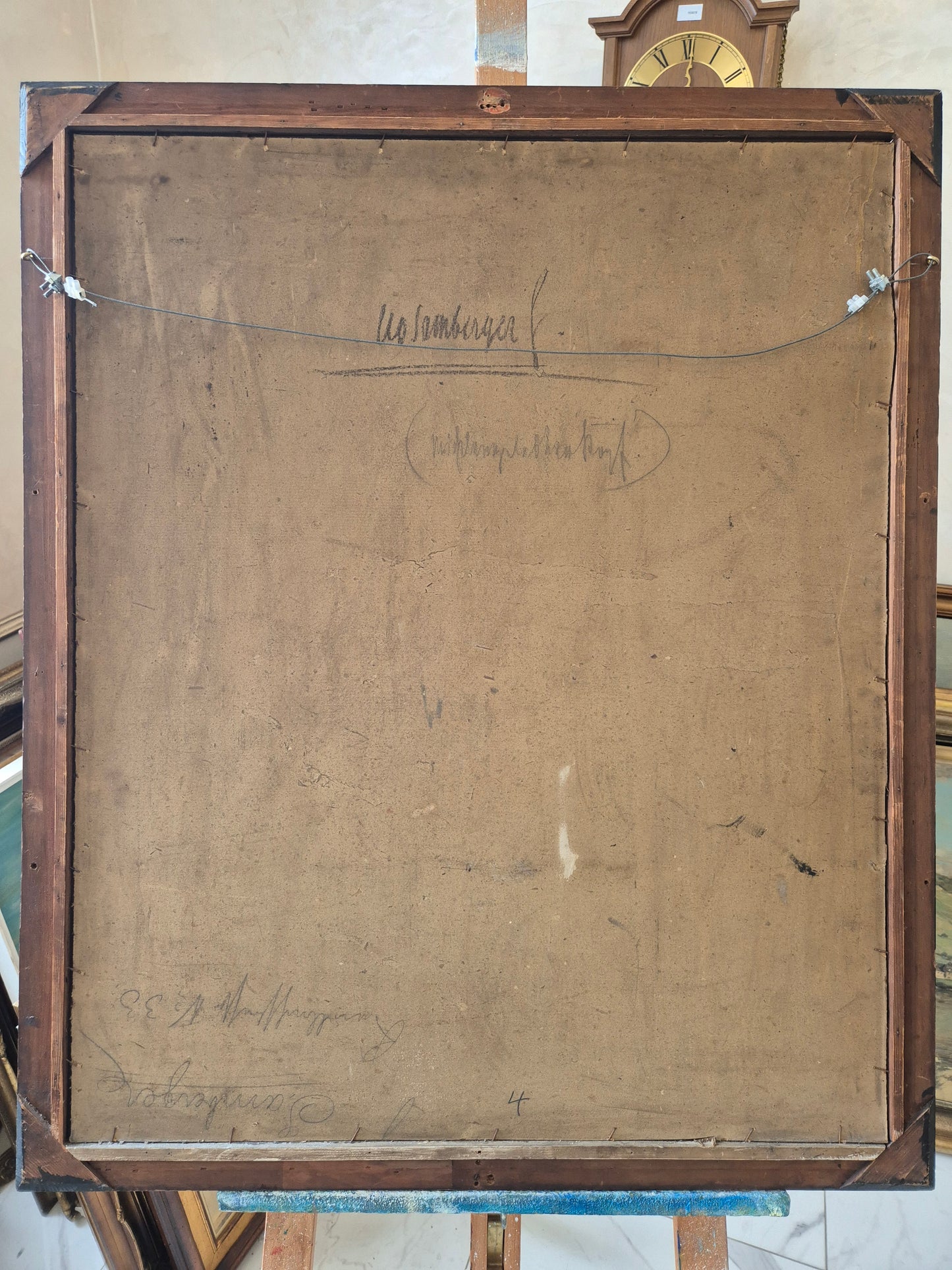 Leo Samberger (1861–1949) Gemälde Ausdrucksstarkes Herrenporträt 96x80cm