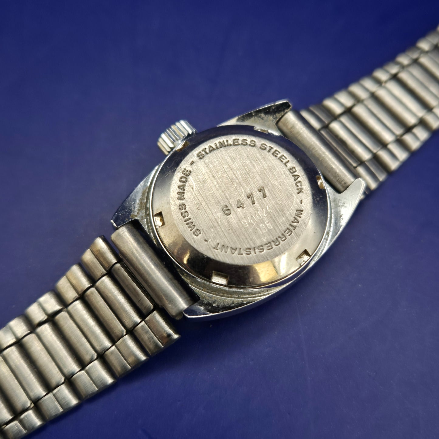Klassische Dugena-Matic Damen Uhr – Vintage Eleganz aus Edelstahl