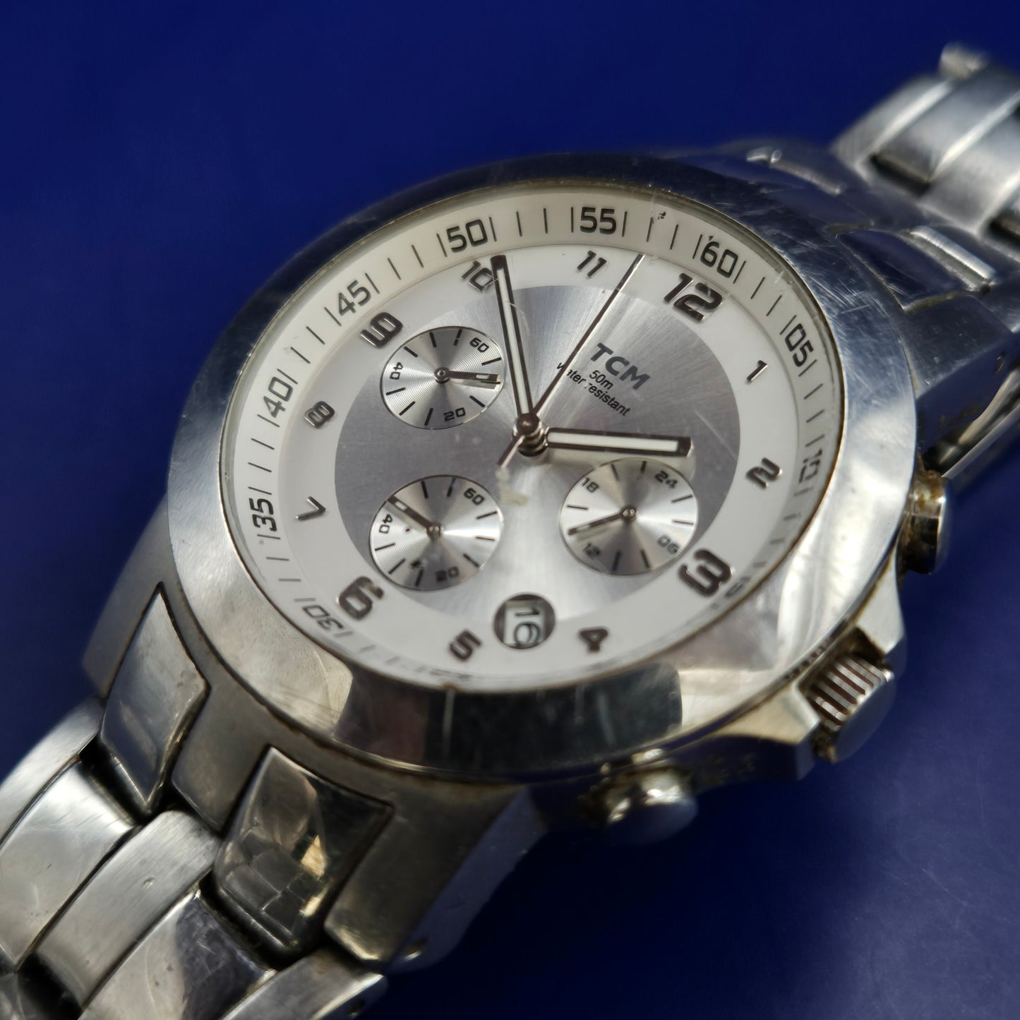 Sportlicher TCM Herren Chronograph – Markantes Design in Edelstahl