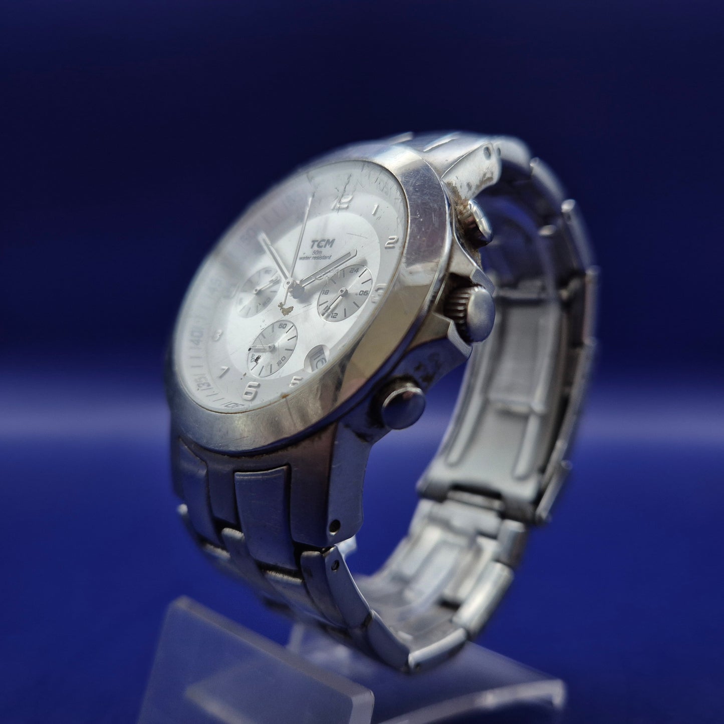 Sportlicher TCM Herren Chronograph – Markantes Design in Edelstahl