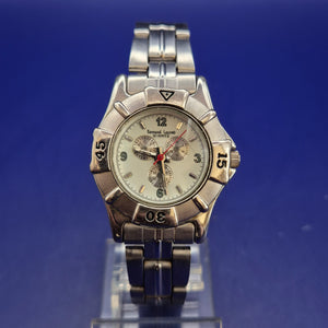 Robuste Bernard Lacomb Herren Uhr – Markantes Design in Edelstahl