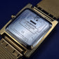 Elegante Madison New York Damen Uhr – Goldene Mesh-Optik & Rechteckiges Design