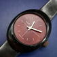 Vintage Buler Swiss Made Herren Uhr – Retro-Stil mit rotem Zifferblatt