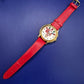 Verspielte Santa Claus Damen Uhr – Festliches Design mit Glitzer-Zifferblatt