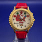 Verspielte Santa Claus Damen Uhr – Festliches Design mit Glitzer-Zifferblatt
