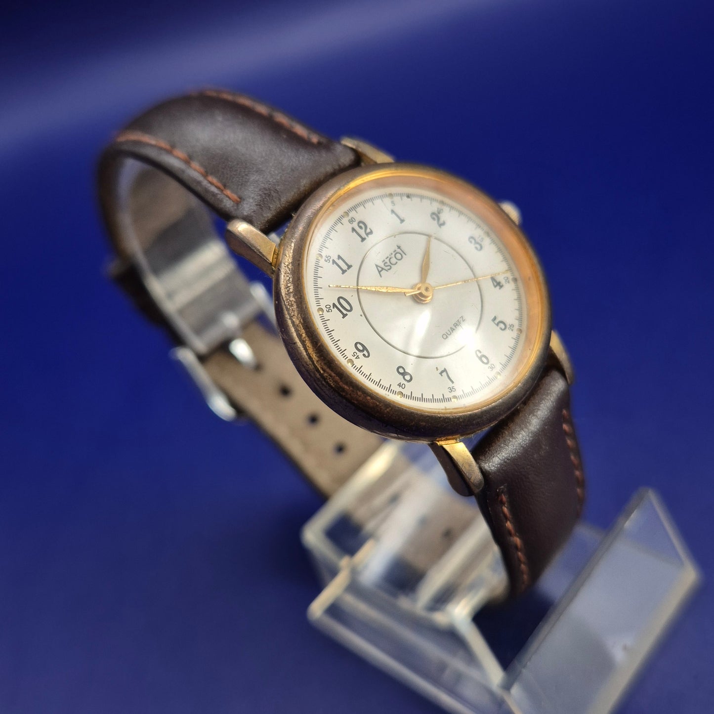 Klassische Ascot Damen Uhr – Zeitloses Design mit braunem Lederarmband