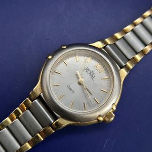 Klassische Royal Damen Uhr – Bicolor-Design mit römischen Ziffern