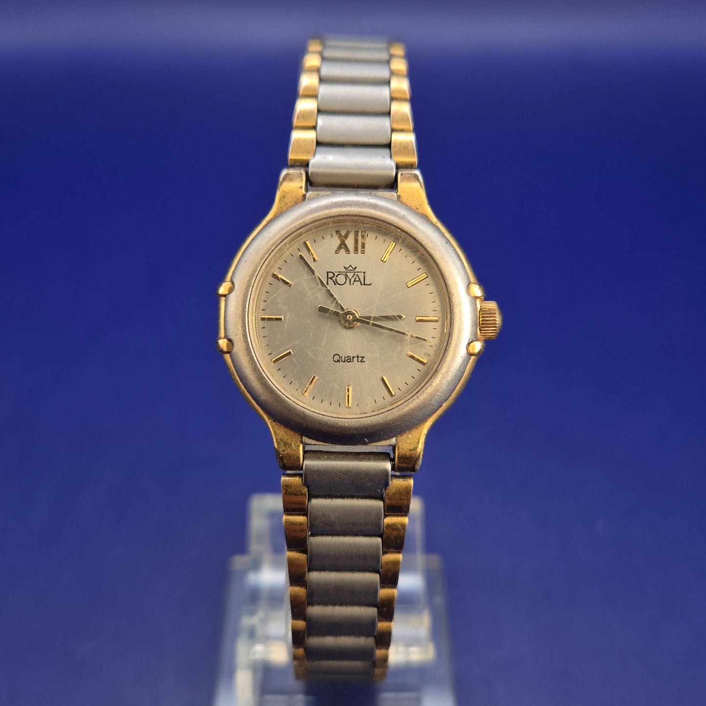 Klassische Royal Damen Uhr – Bicolor-Design mit römischen Ziffern