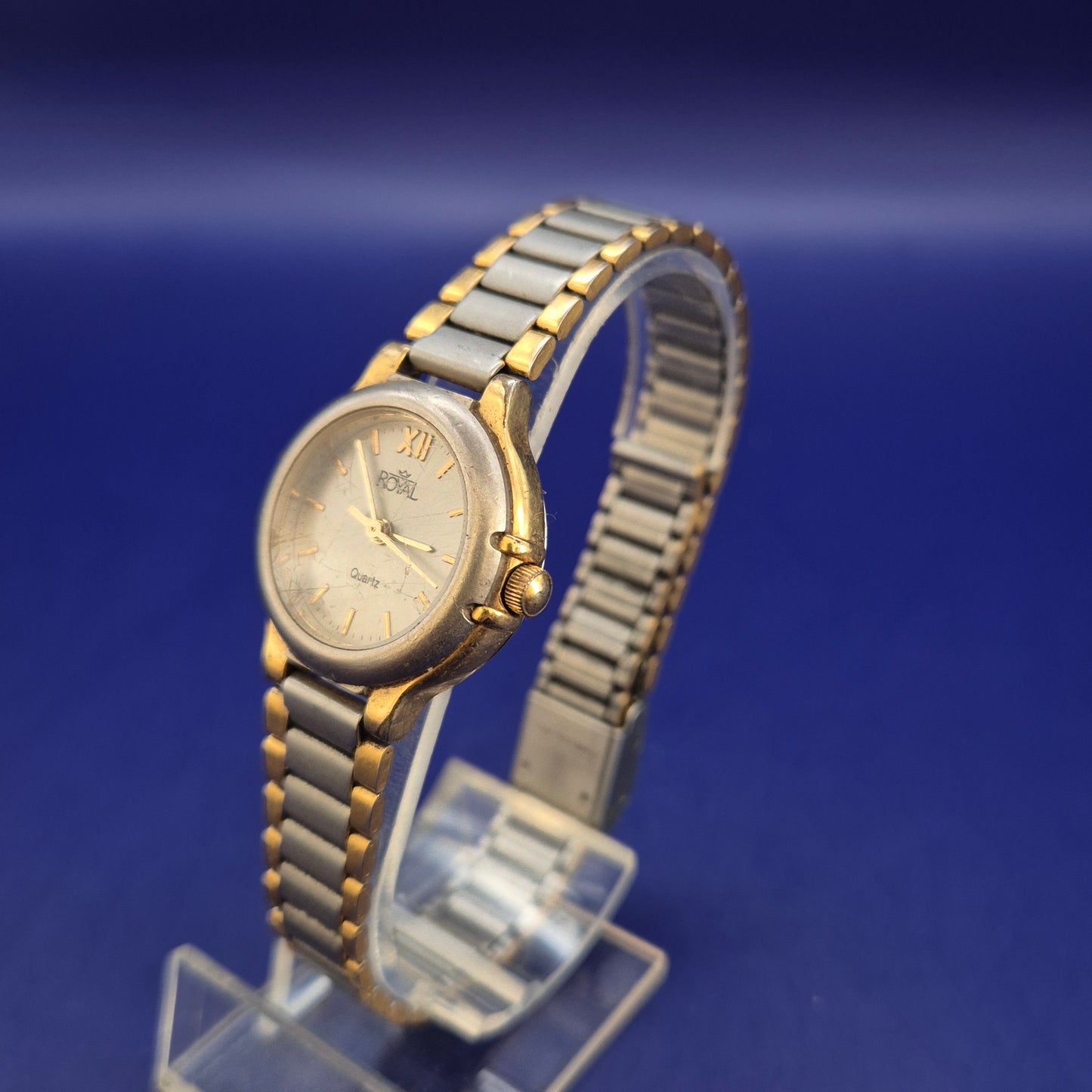 Klassische Royal Damen Uhr – Bicolor-Design mit römischen Ziffern