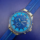 Sportliche Atlas For Men Herren Uhr – Markantes Blau & Chrono-Look