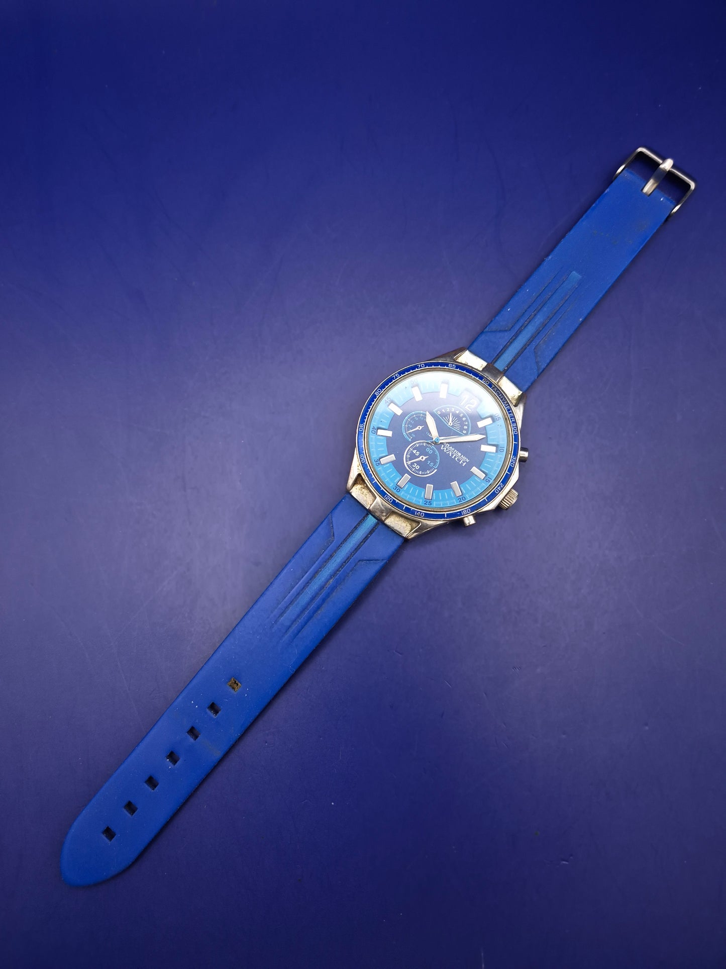 Sportliche Atlas For Men Herren Uhr – Markantes Blau & Chrono-Look