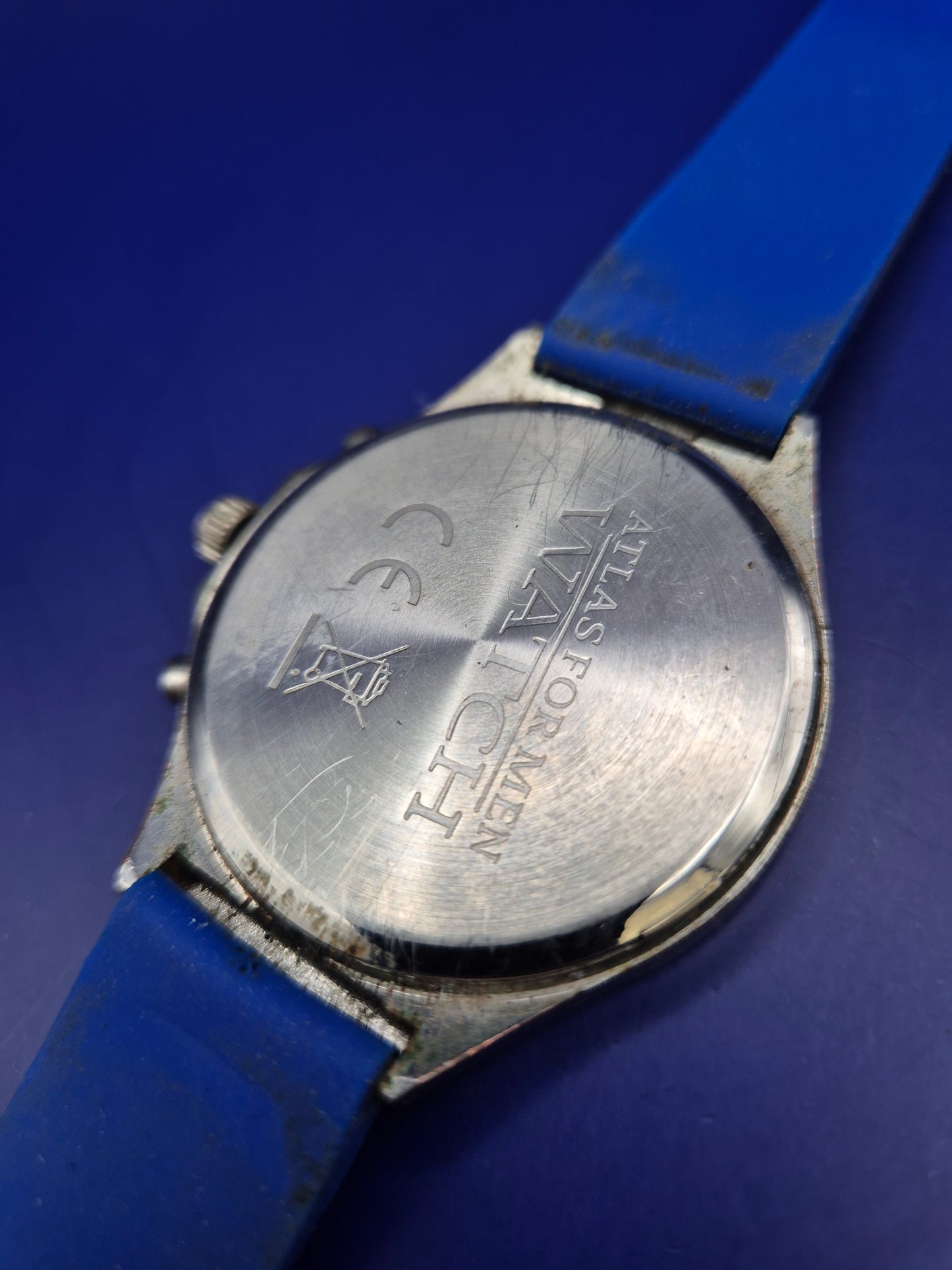 Sportliche Atlas For Men Herren Uhr – Markantes Blau & Chrono-Look