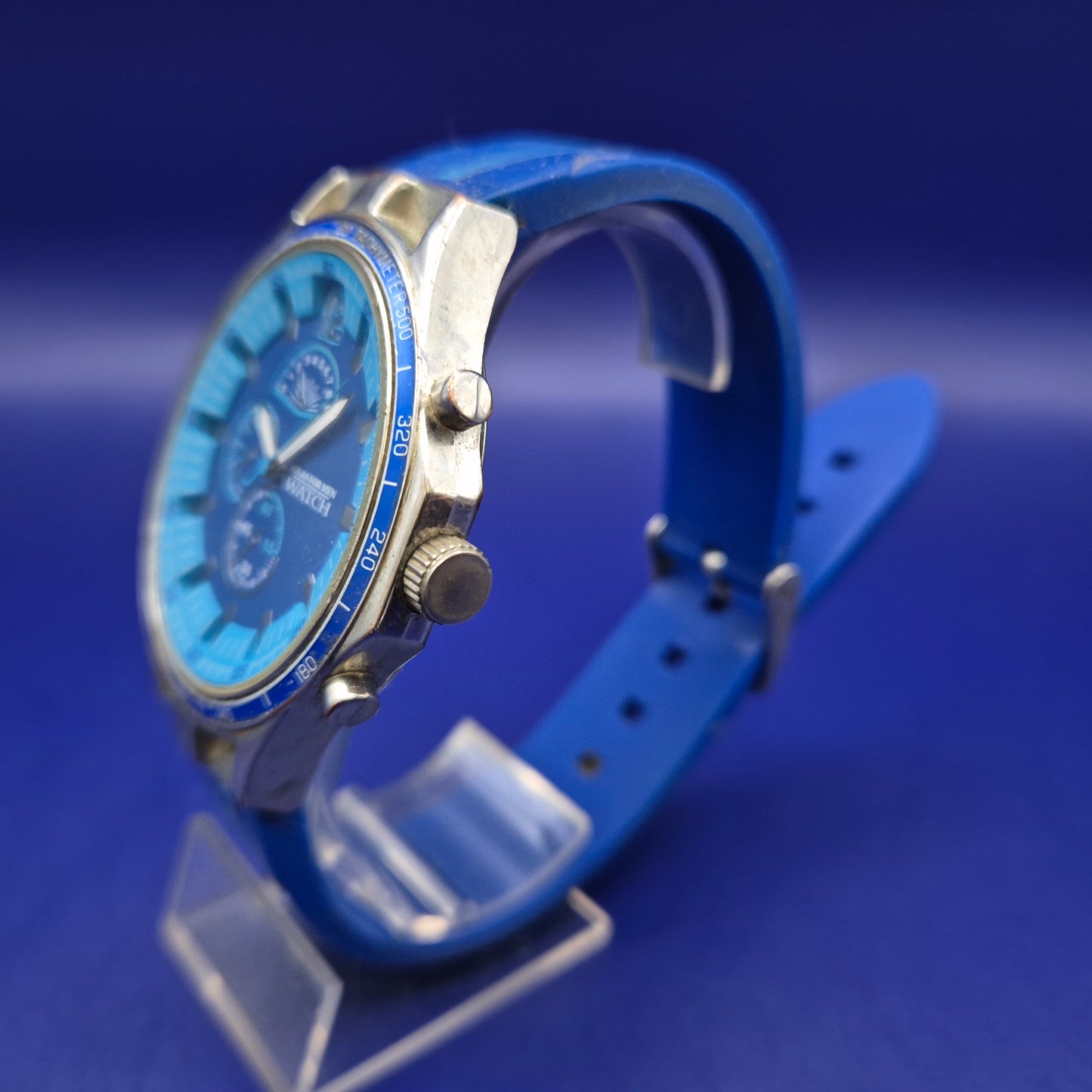 Sportliche Atlas For Men Herren Uhr – Markantes Blau & Chrono-Look