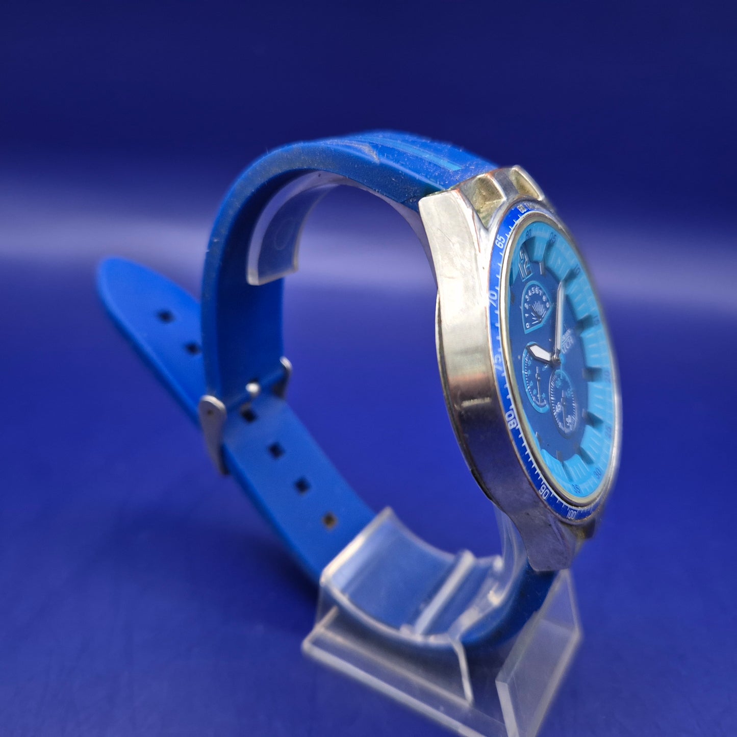 Sportliche Atlas For Men Herren Uhr – Markantes Blau & Chrono-Look