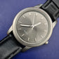 Schlichte Herren Uhr in Anthrazit – Zeitloses Design mit Lederarmband