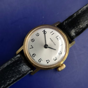 Klassische Monitor Damen Uhr – Vintage Charme mit Schweizer Präzision