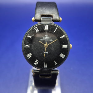 Klassische Meister Anker Damen Uhr – Schwarzes Design mit römischen Zahlen