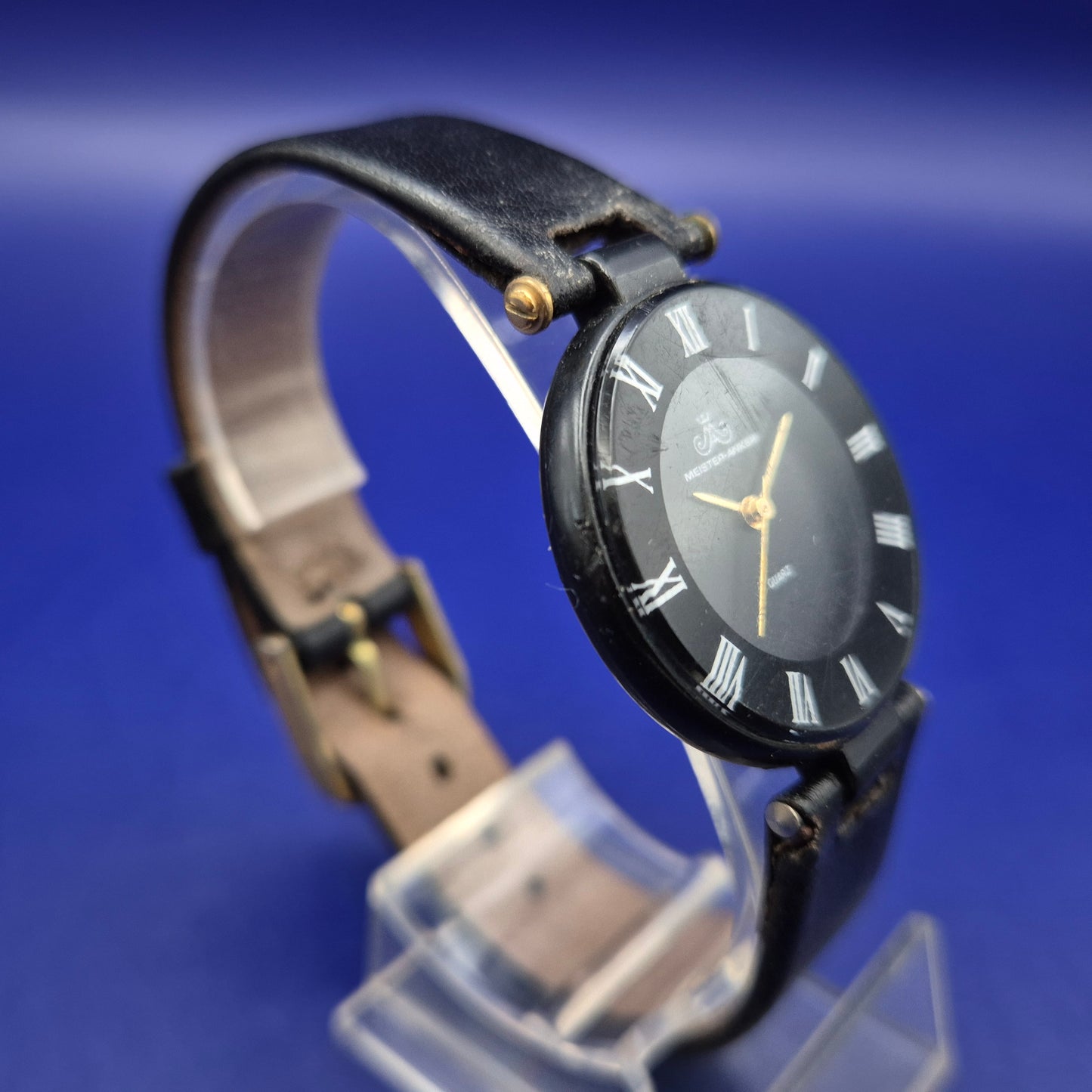 Klassische Meister Anker Damen Uhr – Schwarzes Design mit römischen Zahlen